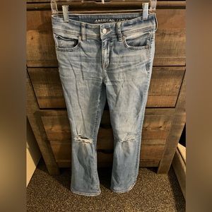 American Eagle Low Rise Kickboot Jean